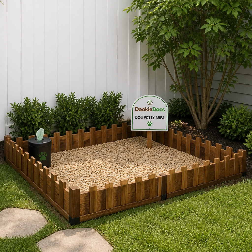 Designated dog potty area
