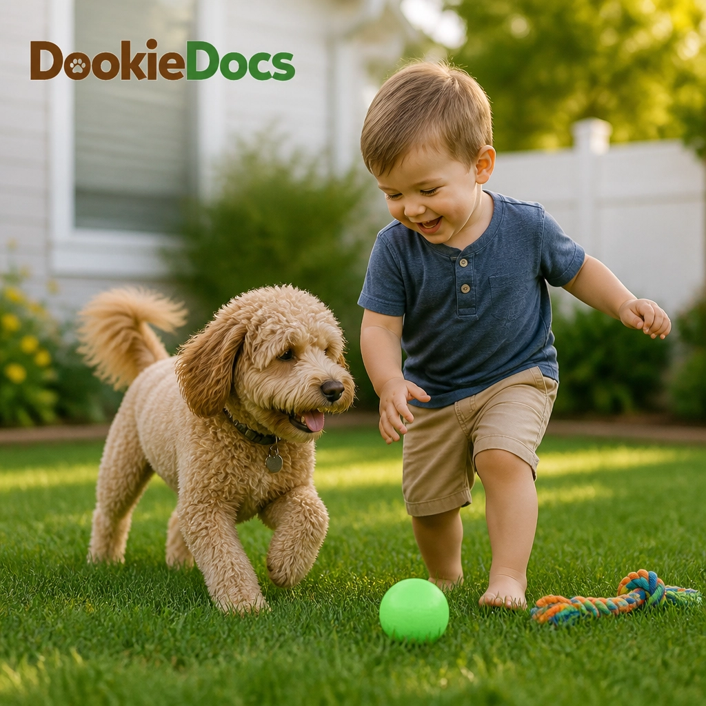 Safe family play on clean grass
