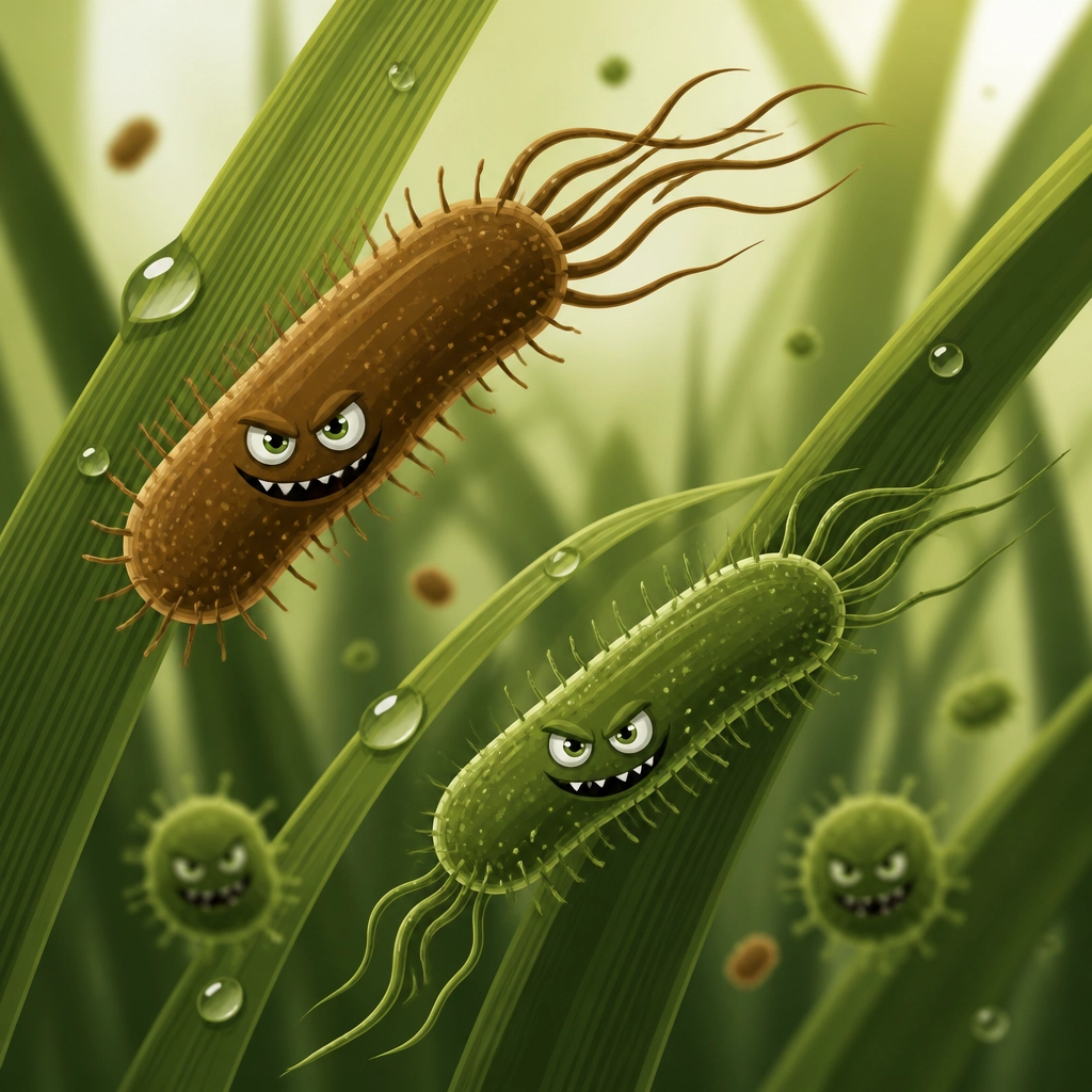 Illustration of common yard bacteria